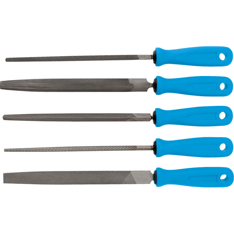 File set for metal with anatomic handle