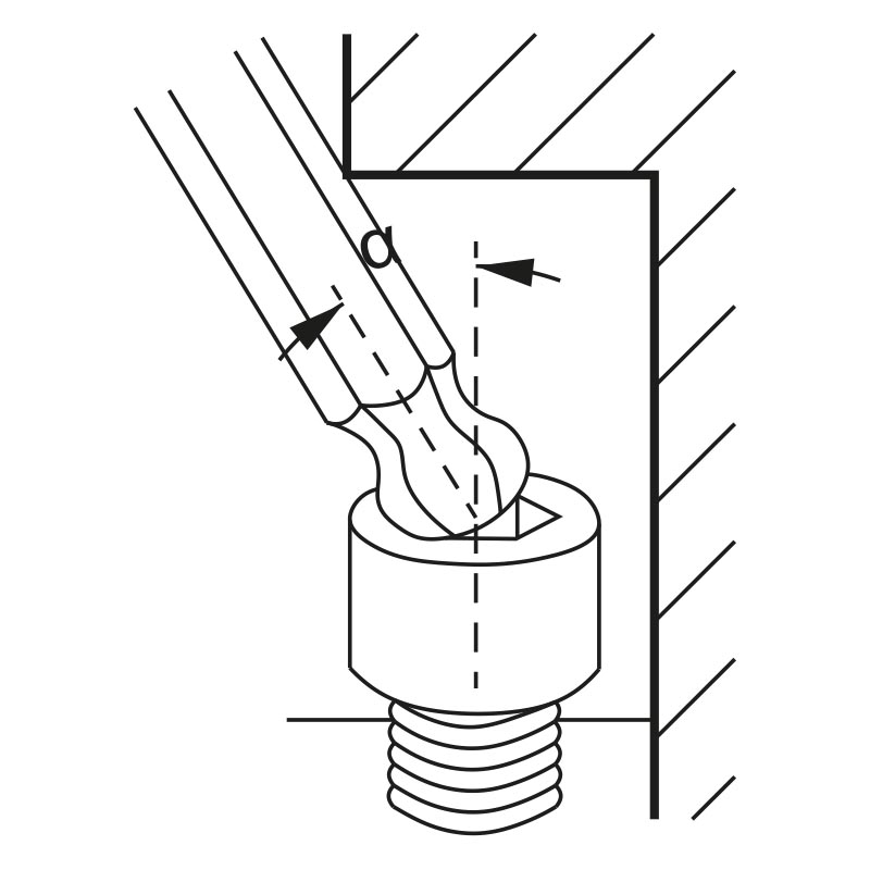 Ball point colored hex key series