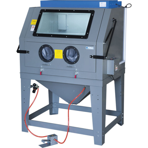 Sandblast cabinet with dust collector