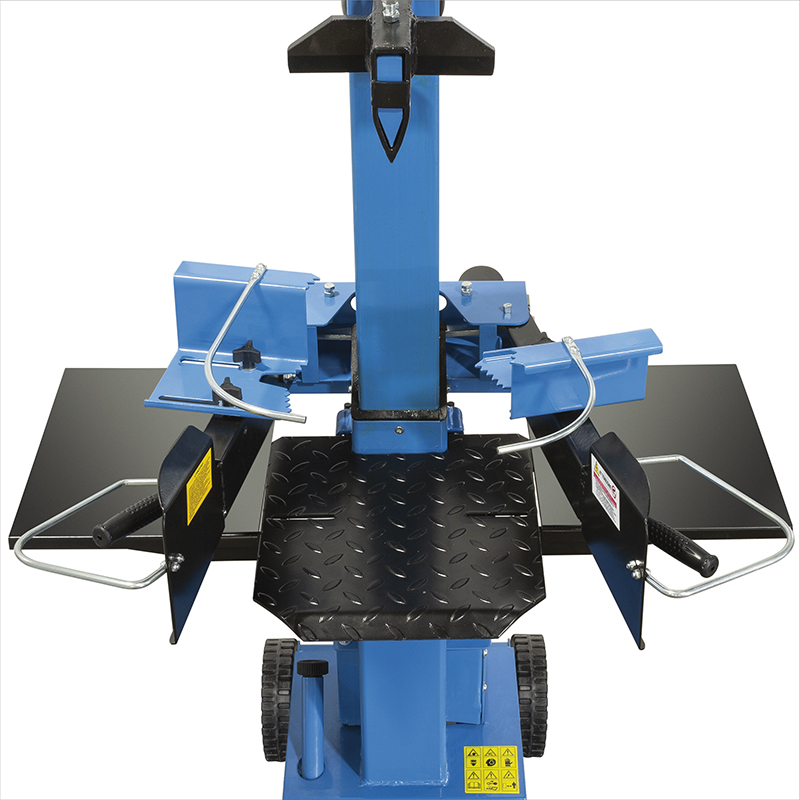 Vertical heavy duty log splitter