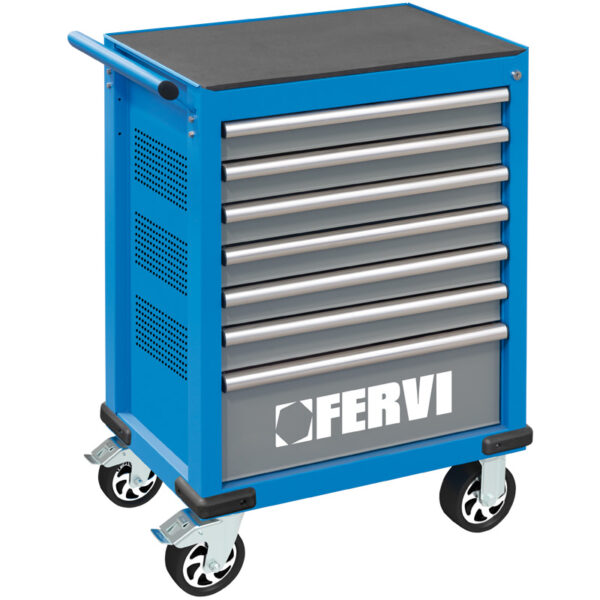 Tool rolling cabinet with tools