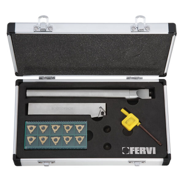 Internal and external grooving tool holder set