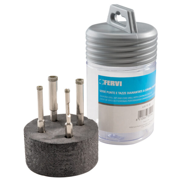 DIAMOND DRILL BIT SET WITH CONTINUOS EDGE