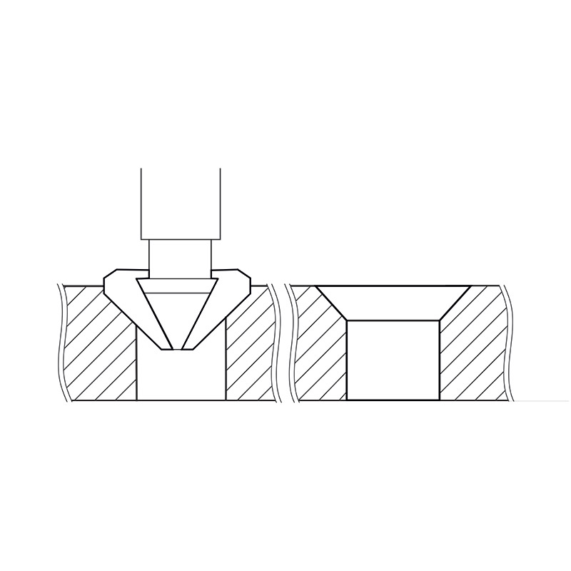 90° three flutes countersink set